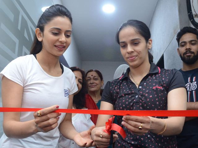 Rakul Preet Singh and Saina Nehwal Launches F45 Gym
